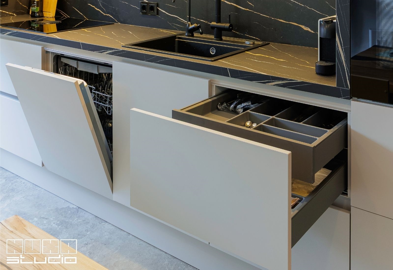 masina de spalat vase incorporata in mobiliere bucature